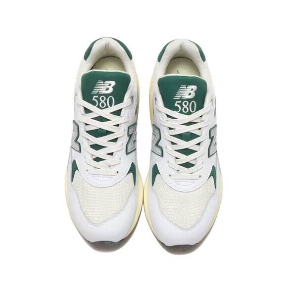 New Balance White and Green Sneakers - Picture 4 of 6